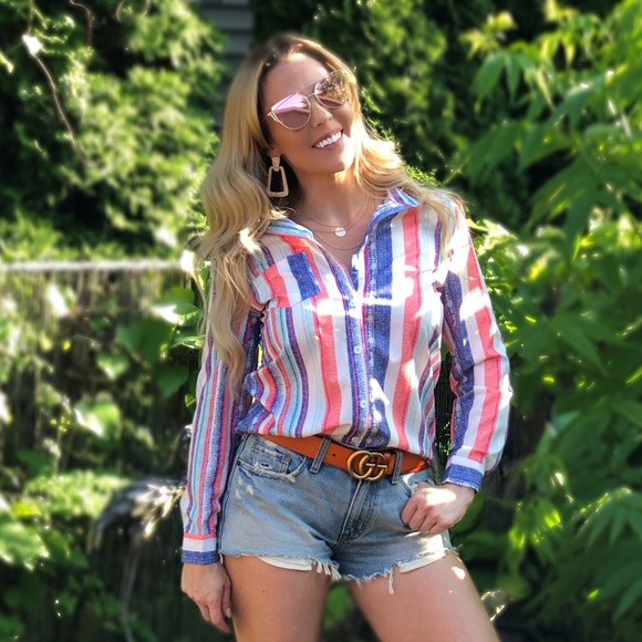 Tuscan Skies Button Up Top - Picture 7 of 7